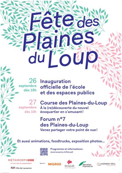 Inauguration officielle des espaces publics du quartier des Plaines du Loup